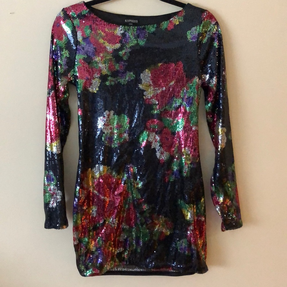 Express sequin dress